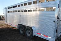 2021 Used Kiefer Aluminum Livestock Trailer